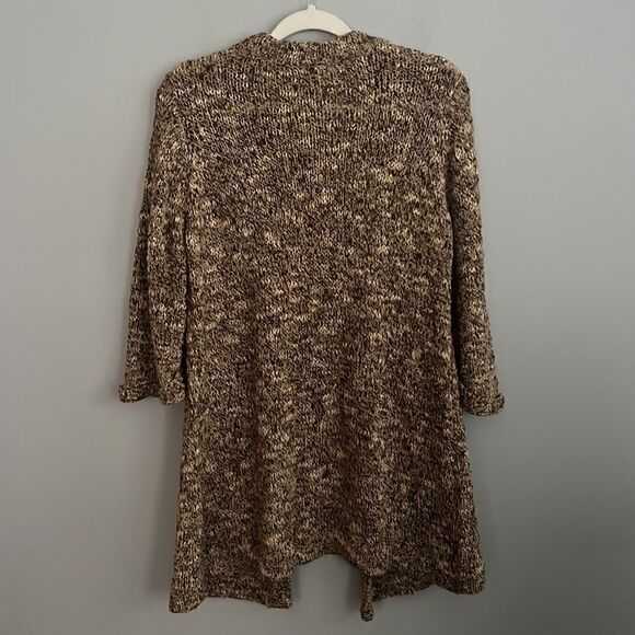 Dress Barn Women’s 1X beautiful thick knit slouchy neutral tan cardigan sweater - Picture 11 of 15